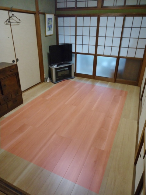 和室の畳を床暖房付きフローリングへ　ビフォーアフター｜糸島市篠原東S様邸