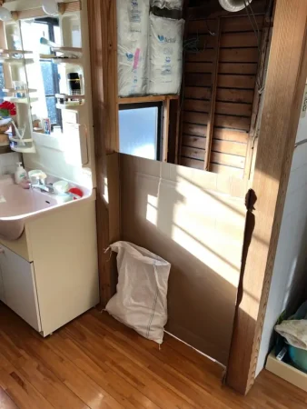 浴室・洗面所のリフォームを着工丨福岡市早良区のリフォーム会社のエコテックス
